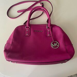 Michael Kors Fuchsia Satchel Bag